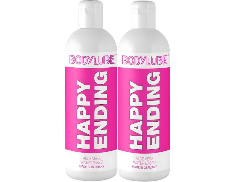 Megasol Cosmetic GmbH Gleitgel HAPPY ENDING Gleitgel ohne Glycerin mit Aloe Vera - 2 x 1000 ml von Megasol Cosmetic GmbH