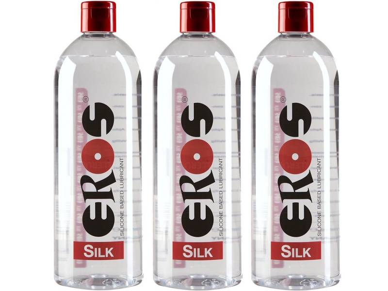 Megasol Cosmetic GmbH Gleitgel SILK Silicone Based Lubricant Massagegel auf Silkonbasis - 3 x 1000 ml von Megasol Cosmetic GmbH