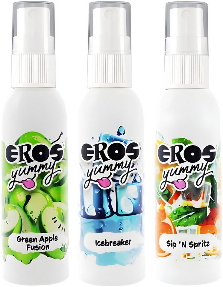 Megasol Cosmetic GmbH Gleitgel Yummy Green Apple Fusion & Icebreaker & Sip ’N Spritz - 3 x 50 ml von Megasol Cosmetic GmbH