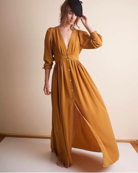 Brautjungfernkleider, Langes Kleid, Wickelkleider, Maxi Sommerkleid, Blaues Wickelkleid, Umstandskleid von MegayaBali