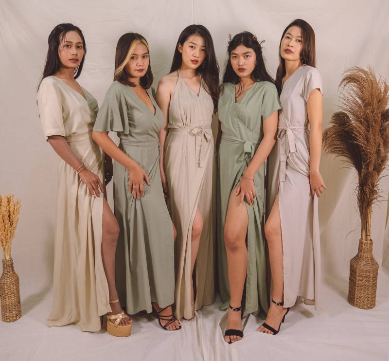 Maxi Wickelkleid, Wickelkleider, Langes Kleid, Sommerkleid, Umstandskleid, Brautjungfern Baby-Dusche-Kleid, Lässiges Kleid von MegayaBali