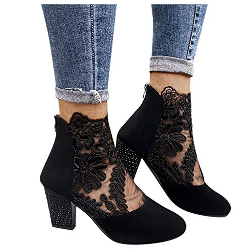 Damen Pumps Schuhe Elegant Spitze Blumen Blockabsatz rutschfest Mesh Strass Mesh Hohle Tüll Strass Bequem Modische Spitze Gesticktes Netz Damenschuhe Reißverschluss Freizeit Böhmen High Heel Damen Pumps Schuhe Elegant Spitze Blumen Blockabsatz rutschfest Mesh Strass Mesh Hohle Tüll Strass Bequem Modische Spitze Gesticktes Netz Damenschuhe Reißverschluss Freizeit Böhmen High Heel von Meggsnle