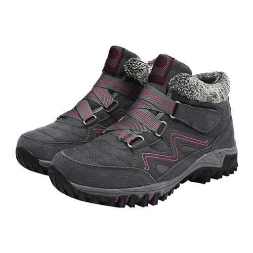 Damen Winterschuhe Sale Warme Stiefel rutschfeste Turnschuhe Wärme Shoes New Wanderschuhe für Sport Hiking Trekking Wanderstiefel Wasserdicht Lederschuhe Mode Fitnessschuhe von Meggsnle