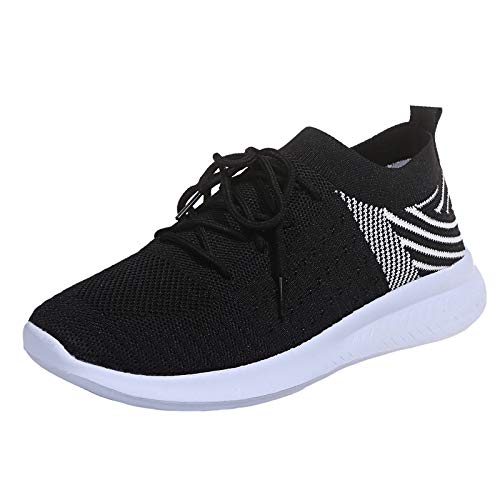 Leichte Hallenschuhe Fitness Sneaker für Damen Passform Plantarfasziitis Fashion Running Tennis Schuhe Trainer Outdoor Fitness Gym Straßen Damen Sneaker Weiss von Meggsnle