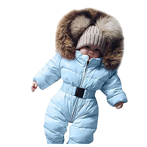 Mantel warm Outings Winter Thick Strampler Onesies Kapuze Overall Outfits 0-24 Monate Strampler Jacke Kapuze Overalls Oberbekleidung Mädchen Baby Junge Kapuzene Schneeanzug Baby 80 Sterntaler von Meggsnle