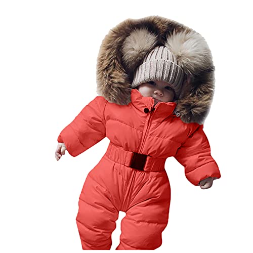 Mantel warm Outings Winter Thick Strampler Onesies Kapuze Overall Outfits 0-24 Monate Strampler Jacke Kapuze Overalls Oberbekleidung Mädchen Baby Junge Kapuzene Schneeanzug Baby 80 Sterntaler von Meggsnle