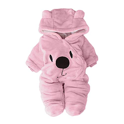 Meggsnle Jumpsuit Kinder Kuschelig Winter Warme Schlafstrampler Hosenanzug Niedlicher Jumpsuit Outfits Hoodie Overall Praktischer Jumpsuit mit Footies Baby-Bodysuit Schlafoveralls Schneeanzüge von Meggsnle