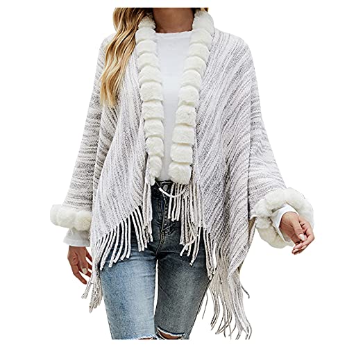 Meggsnle Übergangsjacke Damen Herbst Vintage Bluse Sweater Einfarbige Strickmantel Casual Kapuzenjacke Long Sleeve Mantel Longarm Sweatjacke Langärmlige Tops Winterjacke Cardigan von Meggsnle