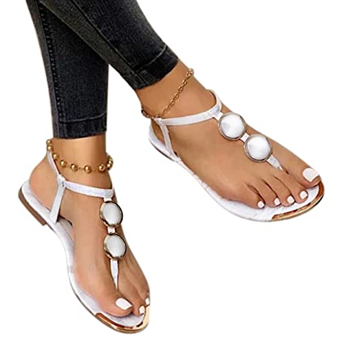 Perlen Bohemia Strand Schuhe Damen Zehentrenner Rom Damen Flach Sandalette mit Strass Peep Toe Flip Flop Strandsandalen Lässig Damen Sandale mit Absatz Perlen Bohemia Strand Schuhe Damen Zehentrenner Rom Damen Flach Sandalette mit Strass Peep Toe Flip Flop Strandsandalen Lässig Damen Sandale mit Absatz von Meggsnle