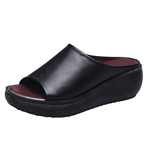 Teenager Mädchen Sandalen Fashion Plateau Schuhe Slip on Clogs Holz Hausschuhe Vintage Outdoor Munchen Schuhe Elegant Schuhe Wie Barfuss Classic Sandal von Meggsnle