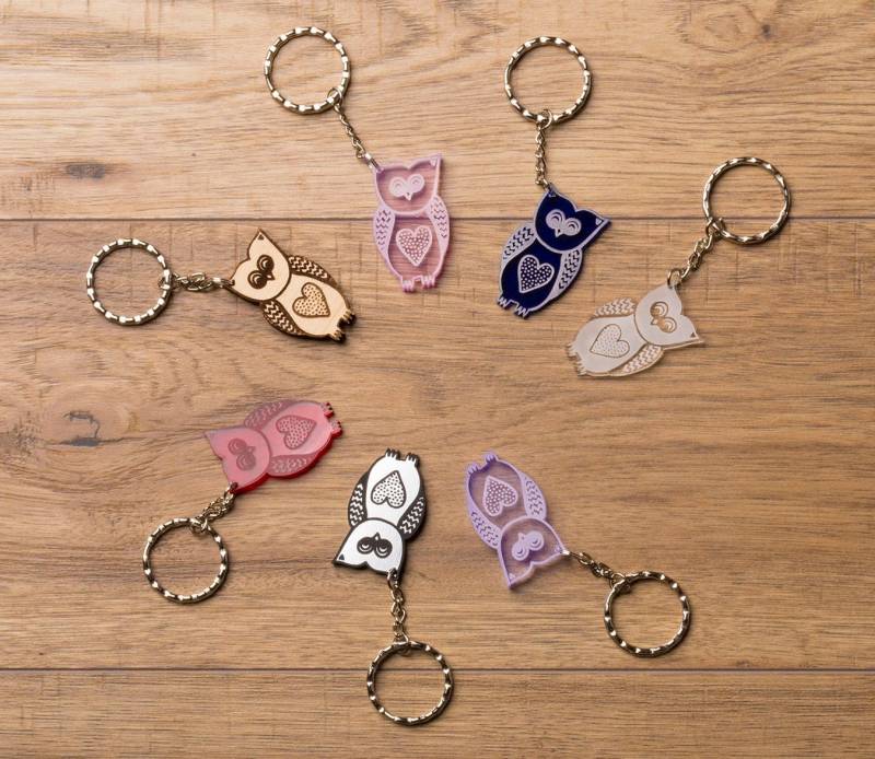 Hand Designeder Eule Vogel Schlüsselanhänger Acryl Holz Vor Ort Hergestellt Hochzeit Gastgeschenk Baby Shower Geschenk Hand Designeder Eule Vogel Schlüsselanhänger Acryl Holz Vor Ort Hergestellt Hochzeit Gastgeschenk Baby Shower Geschenk von MeghanEarleDesigns