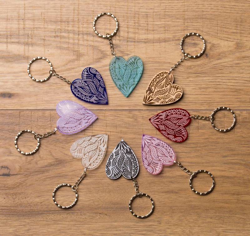 Handgefertigt Herz Schlüsselring Liebe Gravur Acryl Holz Vor Ort Hergestellt Handgefertigt Herz Schlüsselring Liebe Gravur Acryl Holz Vor Ort Hergestellt von MeghanEarleDesigns
