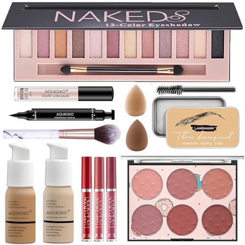 MegiaExist Kit for Women Full Kit,All in One Makeup Kit,Includes 12 Colors Eyeshadow Palette And multiple cosmetics,Makeup Gift Set for Women &Girls(YYPNEW) von AOLIKOKO