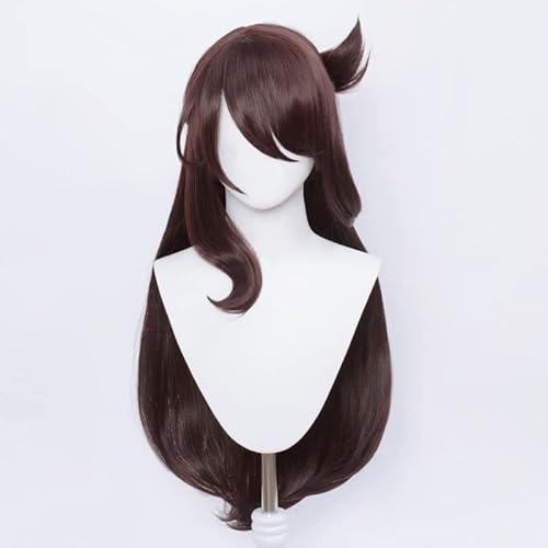 COS Genshin Impact Beidou Cosplay Perücke Schwarzes Haar Damen Long Wave Styling Cos Perücken Halloween,Comic Con,Crossdressing verwendet Angebrachte Perückenkappe Perücke ist 31,5 Zoll 446g von Meguru