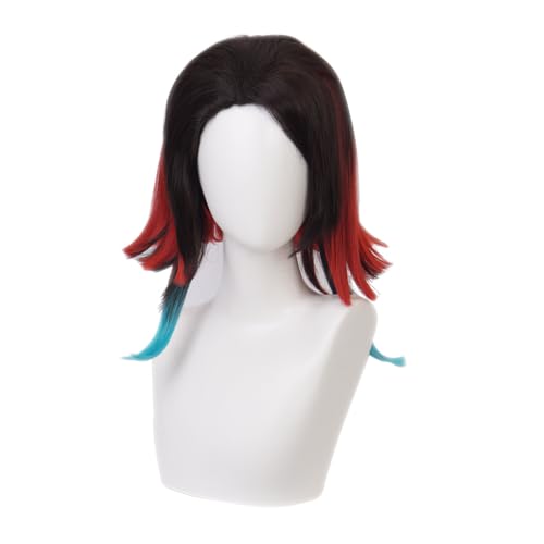 Enmu Demon Slayer Perücke. Braun Schwarz Rot Grün Gradient Kurze Haare Perfekt für Frauen Halloween Cosplay Events Kostüm Comic Con Ersatz Perücken Enmu Demon Slayer Perücke. Braun Schwarz Rot Grün Gradient Kurze Haare Perfekt für Frauen Halloween Cosplay Events Kostüm Comic Con Ersatz Perücken von Meguru