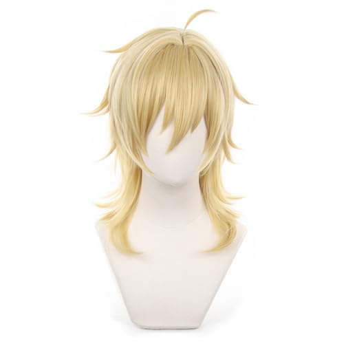 Ensemble Stars Hakaze Kaoru COS Wig Short yellow hair for men/women cosplay High temperature silk wig Halloween,Christmas,Comic Con cross dressing Attached wig cap von Meguru