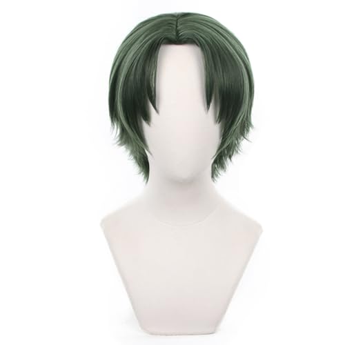 Ensemble Stars Hasumi Keito COS Wig Short green hair for men/women cosplay High temperature silk wig Halloween,Christmas,Comic Con cross dressing used Attached wig cap von Meguru