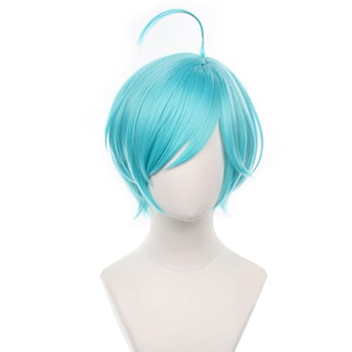 Ensemble Stars Shinkai Kanata COS Wig Blue hair High temperature silk wig Men's short hair Halloween,Christmas,Comic Con cross dressing used Attached wig cap von Meguru