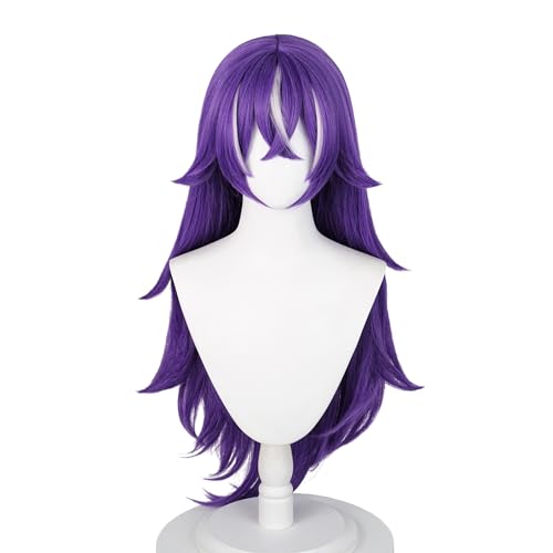 Genshin Impact Fontaine Chevreuse Cosplay Perücke Lila Gemischte Silber Lange gerade Haare für Erwachsene Frauen Cos Chevreuse Rollenspiel Party Halloween Weihnachten (Chevreuse) Genshin Impact Fontaine Chevreuse Cosplay Perücke Lila Gemischte Silber Lange gerade Haare für Erwachsene Frauen Cos Chevreuse Rollenspiel Party Halloween Weihnachten (Chevreuse) von Meguru