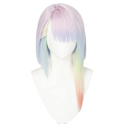 Halloween Lucy Cosplay Perücke Anime Cyberpunk Edgerunners Frauen Rosa Blau Gelb Gradient Kostüm Haarperücken für Erwachsene Cos Party Halloween Lucy Cosplay Perücke Anime Cyberpunk Edgerunners Frauen Rosa Blau Gelb Gradient Kostüm Haarperücken für Erwachsene Cos Party von Meguru