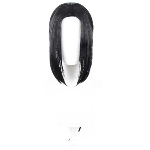 Uchiha Itachi Wig - Centre parting Bangs Long Black Hairs for Men Halloween Cosplay Events Costume Comic Con Replacement Wigs von Meguru