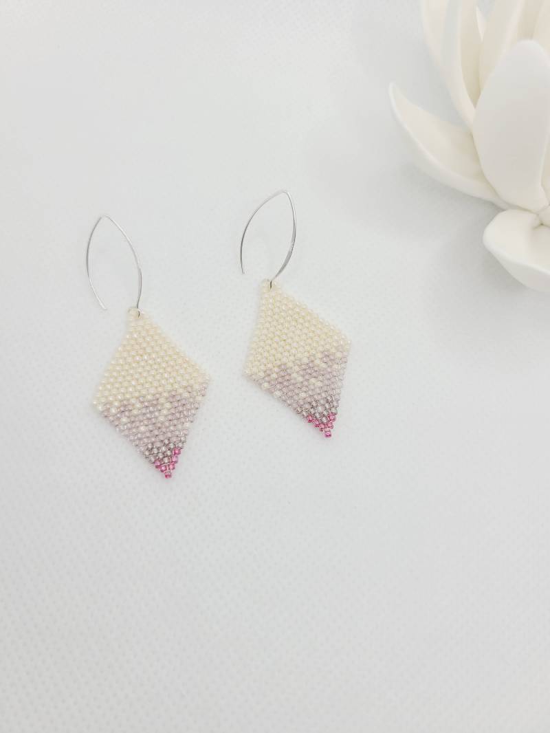 Ohrringe Aus Toho Perlen Und 925Er Silber von MehrAlsPerlen