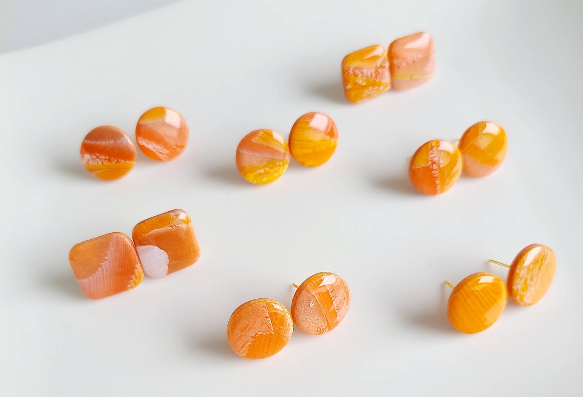 Orange Ohrstecker L Polymerton Herbst Handmade Handgefertigter Schmuck Geschenk Für Sie Orange Ohrstecker L Polymerton Herbst Handmade Handgefertigter Schmuck Geschenk Für Sie von MehrAlsPerlen