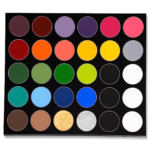 Mehron Paradise Make-up AQ 30 Color Pro Palette | Magnetische und nachfüllbare Palette | Körperfarbe & Gesichtsfarbe | Professionelles Make-up für Kostüme, SFX, Halloween und Cosplay von Mehron