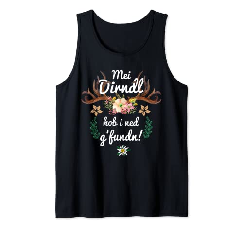 Trachtenshirt Mei Dirndl hob i ned g'fundn Damen Trachten Tank Top von Mei Dirndl T-Shirt & Trachtenshirt Damen