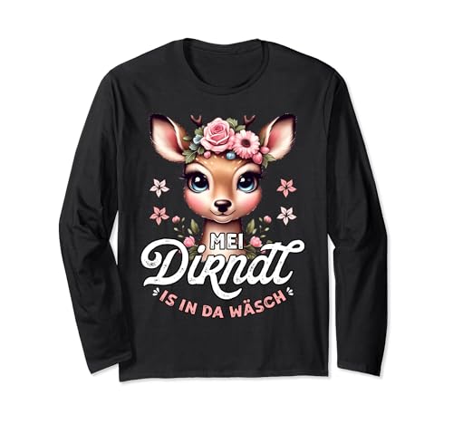 Ersatz Dirndl T-Shirt Tracht Damen Trachtenshirt Trachten Langarmshirt Ersatz Dirndl T-Shirt Tracht Damen Trachtenshirt Trachten Langarmshirt von Mei Dirndl is in da Wäsch T-Shirt Tracht Damen