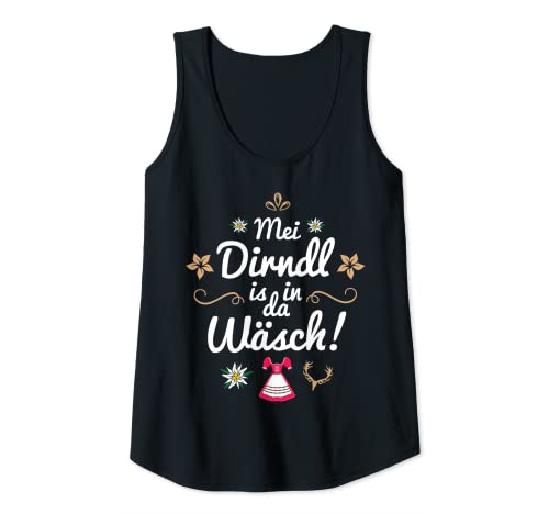 Damen Mein Dirndl ist in der Wäsche Tank Top Damen Mein Dirndl ist in der Wäsche Tank Top von Mei Dirndl is in da Wäsch T-Shirts Damen