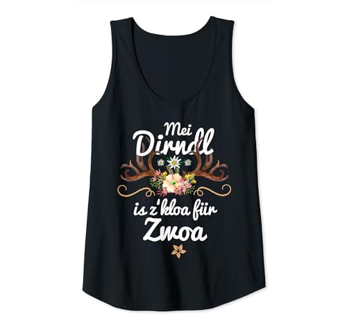 Mei Dirndl is z kloa für Zwoa Schwangere Schwangerschaft Tank Top von Mei Dirndl is z kloa für Zwoa Schwanger Dirndl