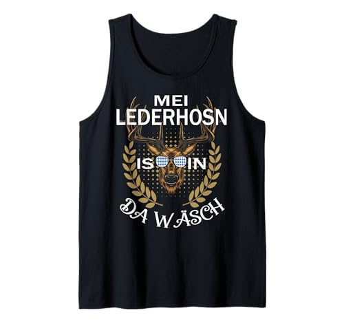 MEI Lederhosn is in da Wäsch Oktoberfest Herren & Damen Tank Top von Mei Lederhosn is in da Wäsch T-Shirts Herren