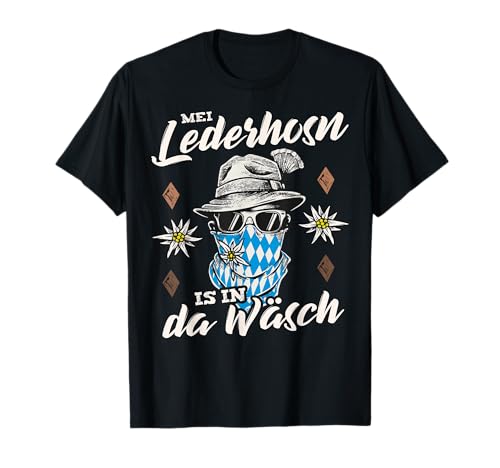 Tshirt Herren Lederhose bayrisch Passend für Oktoberfest T-Shirt von Ersatz Lederhose T-Shirt