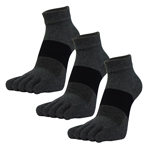 MeiKan Zehensocken,Five Finger Laufsocken für Herren&Damen, 3 Paar Hübsche Farbe socken für Zehenschuh… von MeiKan