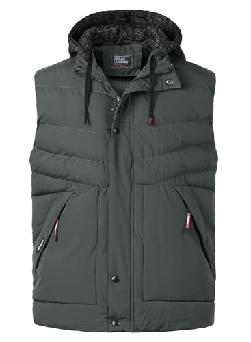 MeiLayM Herren Steppweste Abnehmbar mit Kapuze Leichtgewicht Winterweste Outdoor Freizeit Bodywarmer Gilet Ärmellos Jacke Sport Kapuze von MeiLayM