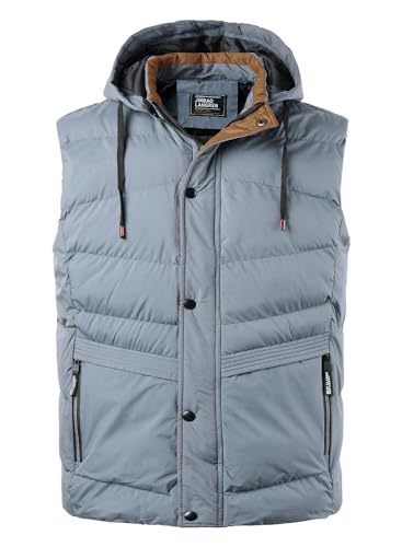 MeiLayM Herren Steppweste Abnehmbar mit Kapuze Leichtgewicht Winterweste Winddichte Outdoor Freizeit Bodywarmer Gilet Ärmellos Jacke Sport Kapuze von MeiLayM