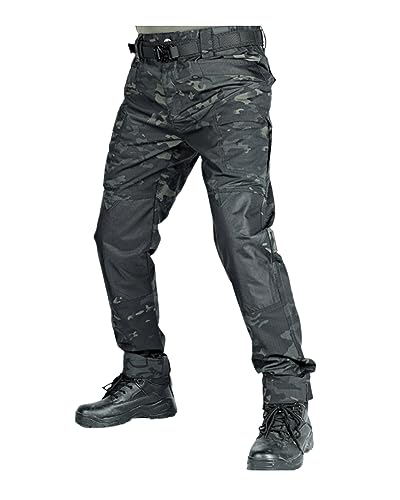 MeiLayM Herren Taktisch Cargohose Viele Taschen Outdoor Military Wandern Pants Jagen Angeln Camping Cargo Hose Militär Outdoorhose Trainingshosen Lässige Arbeitshosen von MeiLayM