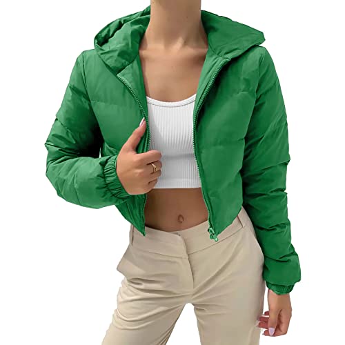 Kurze Daunenjacke Damen ohne Kapuze Leicht Zip Winter Schwarz Weiß Winterjacke Jacke Winterparka Übergangsmantel Parka Winterparka Stehkragen Steppjacke Softshelljacke Übergangsjacke Teenager Mädchen von MeiLyviba