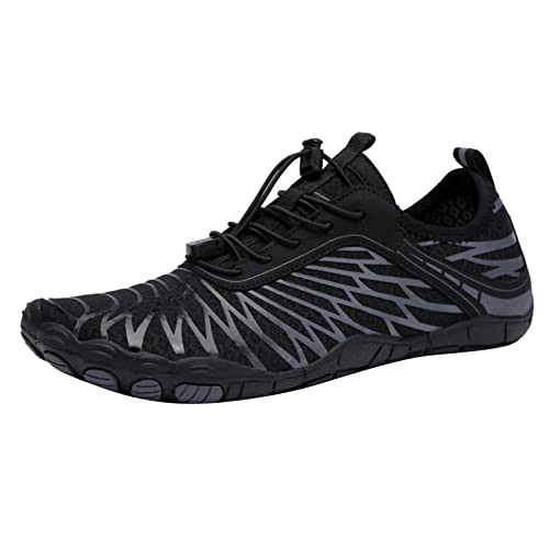 MeiLyviba Barfußschuhe Damen Herren Badeschuhe Weich Leicht Fitnessschuhe Mit rutschfest Sohle & Breiter Zehenbox Schnell Trocknend Schwimmschuhe Wasserschuhe Strandschuhe Bequeme Sommer Outdoor von MeiLyviba