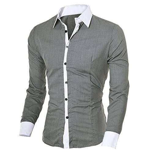 MeiLyviba Japanisches Stil Hemd für Männer Einfarbig Herren Lässige Atmungsaktive Klassische Tops Stehkragen Slim Fit Leinen Baumwolle Hemd Freizeithemden von MeiLyviba