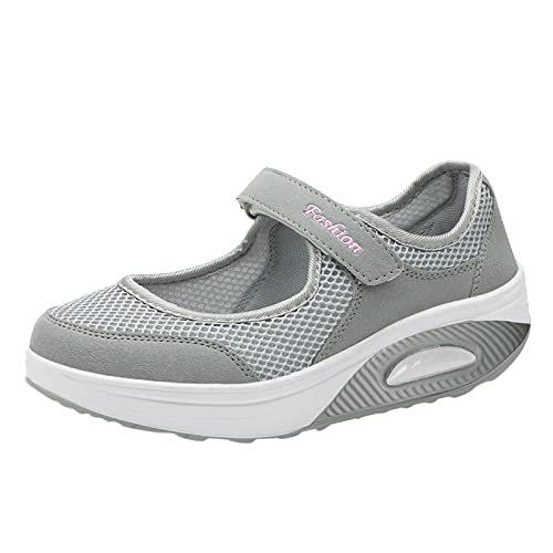 Orthopädische Schuhe Damen Luftkissen-Wanderschuhe Schuhe Hinten Offen Orthopädische Diabetiker-Wanderschuhe Mesh Atmungsaktiv Sandals Air Cushion Slip On Walking Shoes Outdoor-Walking-Shoes 36-42 von MeiLyviba