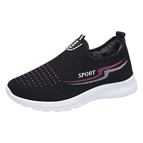 Sneaker Damen Winter Plattform Elegante Schuhe Sportschuhe Fußballschuhe Leichtgewichts Atmungsaktiv Frauen Fitnessschuhe Straßenlaufschuhe Cushion Wasserdicht Flach Für Sport Trekking Workout von MeiLyviba