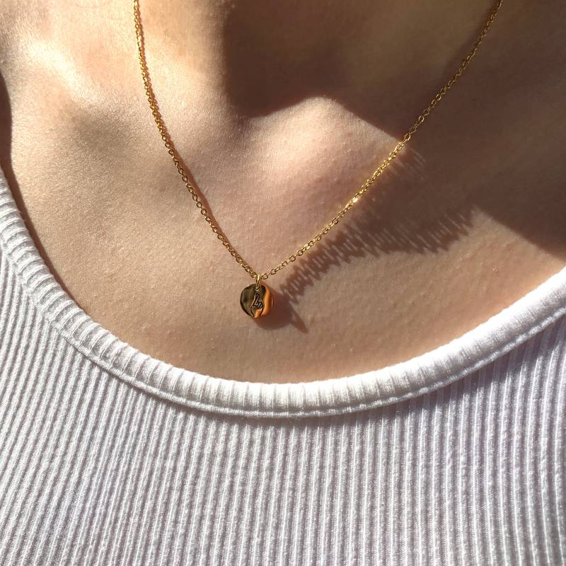 Gold Vergoldet Good Luck Halskette/Emoji Hand Zeichen von MeiMiStudio