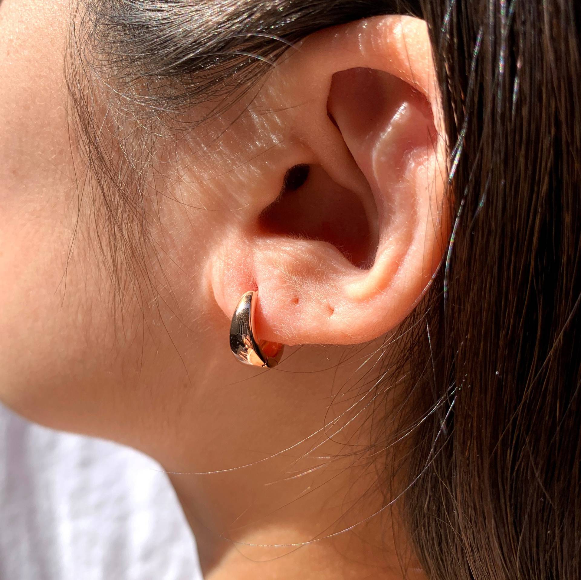 Kleine Rose Vergoldet Reifen Einfache Zierliche Alltag Reifen Tragen von MeiMiStudio