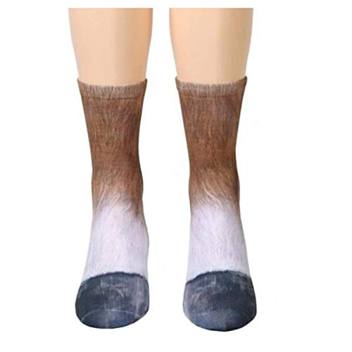 MeiPing 3D Print Tier Füße Socken - Sublimated Neuheit Lustig, Unisex Erwachsene Baumwolle Klar Und Lebendige Für Männer Und Frauen von MeiPing