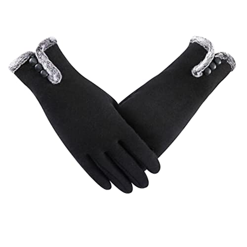 MeiPing Winter Handschuh für Damen Warme Touchscreen Strick Handschuhe Elegant Weich Winterhandschuhe für Frauen Outdoors von MeiPing