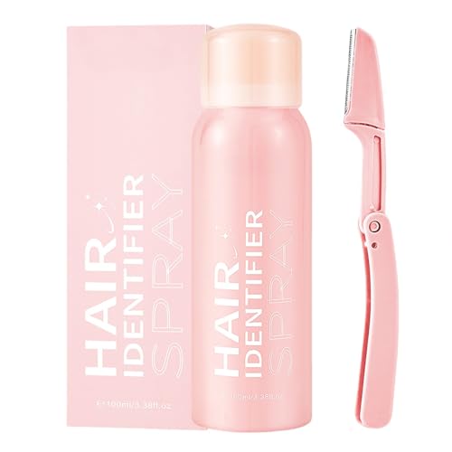 Hair Identifier Spray for Face Shaving Powder Spray Facial Hair Removal for Women and Men, Skin Body Face Hairs Identifier Sprays 100ml von MeiPlumLai