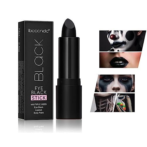 Schwarzer Gesichts-Augen-Make-up-Stick, einfach zu färbender schwarzer Gesichts-Augen-Make-up-Stick für Cosplay-Kostümpartys/personalisiertes Make-up/Halloween-Make-up/Baseball/Fußball von MeiPlumLai