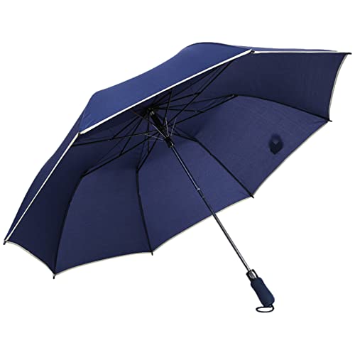 Meichoon Golf Regenschirm Automatisch Öffnen 8 Rippen 2 Faltbar Wasserdicht Winddicht UV-Schutz für Business Herren Damen KS40 Blau von Meichoon